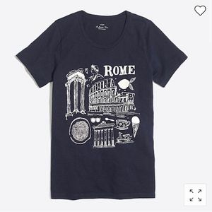 J Crew Collectors Tee. Rome themed! Medium